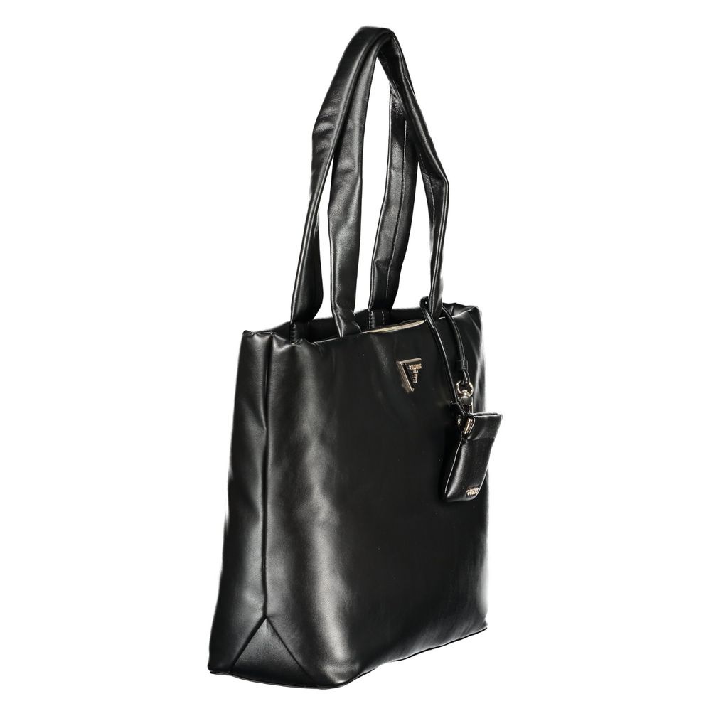 Black Polyurethane Women's Handbag