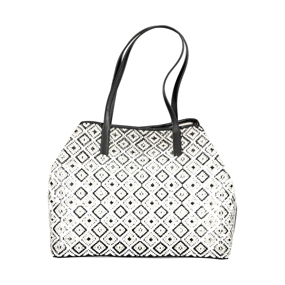 Black Polyurethane Women Handbag