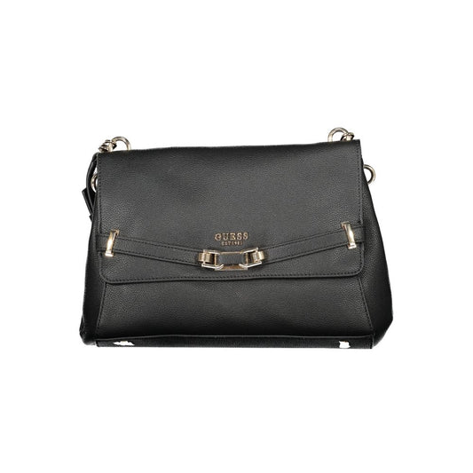 Black Polyurethane Women's Handbag
