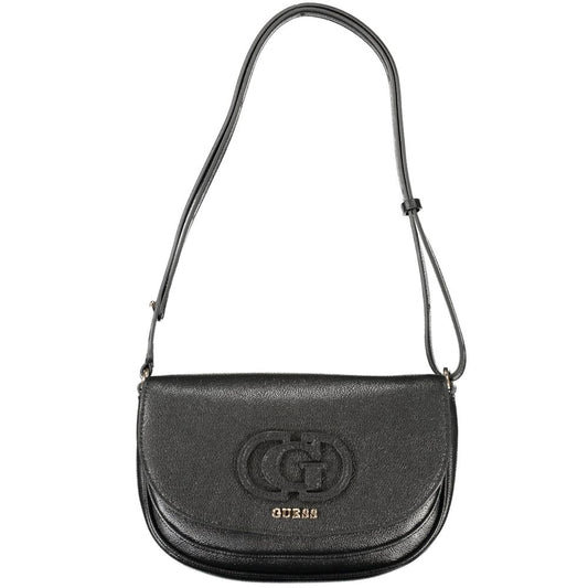 Black Polyethylene Women Handbag